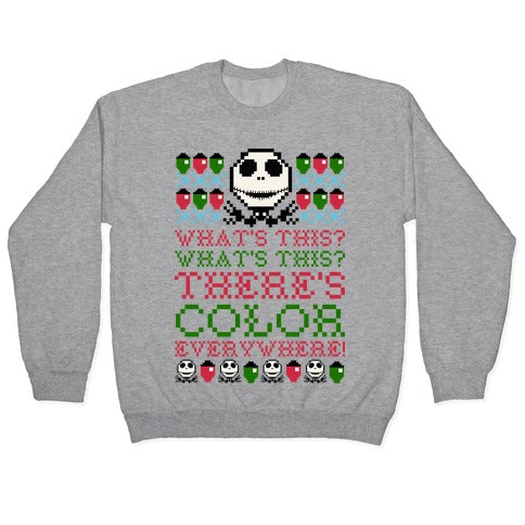 Skellington Ugly Sweater Crewneck Sweatshirt